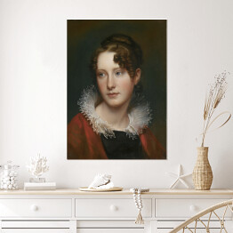 Plakat samoprzylepny Rembrandt Portret Rosalby Peale. Reprodukcja