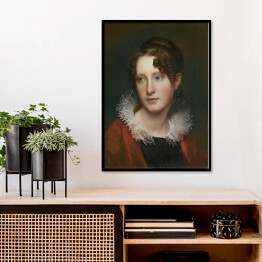 Plakat w ramie Rembrandt Portret Rosalby Peale. Reprodukcja