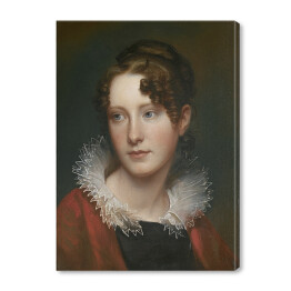 Obraz na płótnie Rembrandt Portret Rosalby Peale. Reprodukcja