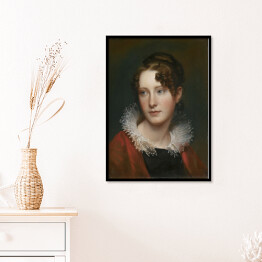 Plakat w ramie Rembrandt Portret Rosalby Peale. Reprodukcja