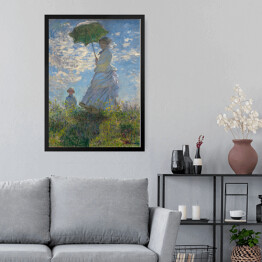 Obraz w ramie Claude Monet "Kobieta z parasolem" - reprodukcja