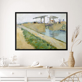Obraz w ramie Vincent van Gogh "The Langlois Bridge" Reprodukcja