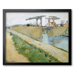 Obraz w ramie Vincent van Gogh "The Langlois Bridge" Reprodukcja