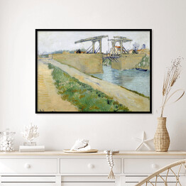 Plakat w ramie Vincent van Gogh "The Langlois Bridge" Reprodukcja
