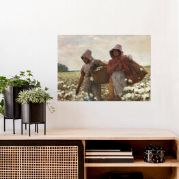 Plakat Winslow Homer Zbieracze bawełny Reprodukcja