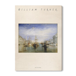 Obraz na płótnie William Turner "Wielki Kanał" - reprodukcja z napisem. Plakat z passe partout