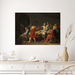 Plakat Jacques Louis David Śmierć Sokratesa Reprodukcja obrazu