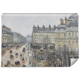 Camille Pissarro "Plac przy Teatrze Francuskim w deszczu" - reprodukcja