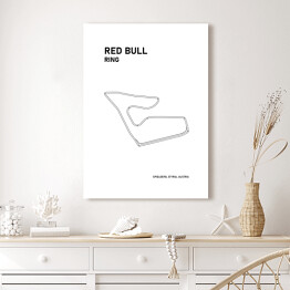 Obraz klasyczny Red Bull Ring - Tory wyścigowe Formuły 1 - białe tło