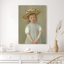 Obraz na płótnie Dziecko w słomianym kapeluszu Mary Cassatt. Reprodukcja