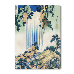 Obraz na płótnie Hokusai Katsushika. Wodospad Yoro w prowincji Mino. Reprodukcja