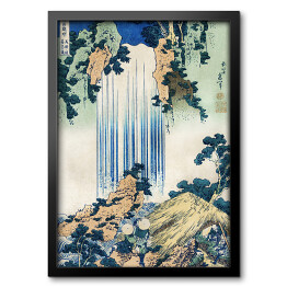 Obraz w ramie Hokusai Katsushika. Wodospad Yoro w prowincji Mino. Reprodukcja