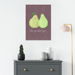 Plakat samoprzylepny Owoce - gruszki - ilustracja
