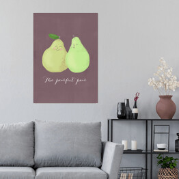Plakat Owoce - gruszki - ilustracja
