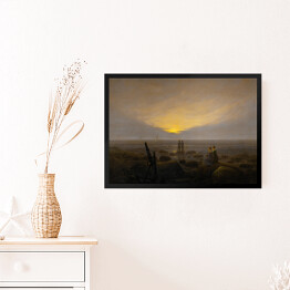 Obraz w ramie Caspar David Friedrich "Moonrise Over the Sea"