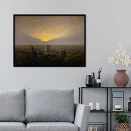Plakat w ramie Caspar David Friedrich "Moonrise Over the Sea"