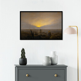 Plakat w ramie Caspar David Friedrich "Moonrise Over the Sea"