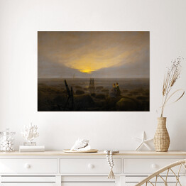 Plakat Caspar David Friedrich "Moonrise Over the Sea"