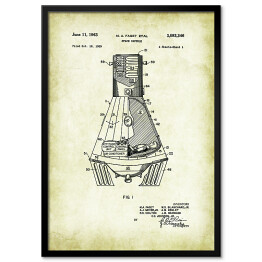 Obraz klasyczny M. A. Faget - patenty na rycinach vintage