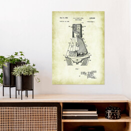 Plakat M. A. Faget - patenty na rycinach vintage