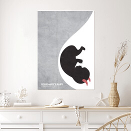 Plakat samoprzylepny "Rosemary's baby" - minimalistyczna kolekcja filmowa