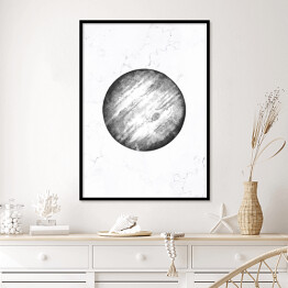 Plakat w ramie Szare planety - Jowisz