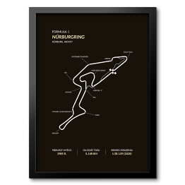 Obraz w ramie Nurburgring - Tory wyścigowe Formuły 1