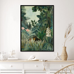 Plakat w ramie Henri Rousseau "Dżungla równikowa" - reprodukcja