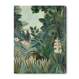 Obraz na płótnie Henri Rousseau "Dżungla równikowa" - reprodukcja