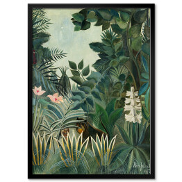 Plakat w ramie Henri Rousseau "Dżungla równikowa" - reprodukcja