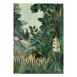 Plakat samoprzylepny Henri Rousseau "Dżungla równikowa" - reprodukcja