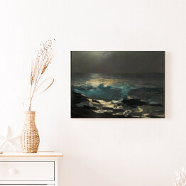 Obraz na płótnie Winslow Homer Moonlight, Wood Island Light Reprodukcja