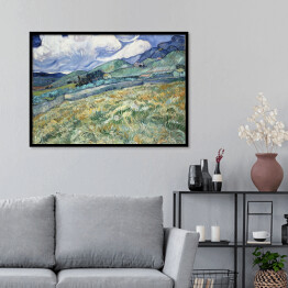 Plakat w ramie Vincent van Gogh "Góry w Saint Remy" - reprodukcja