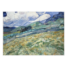 Plakat samoprzylepny Vincent van Gogh "Góry w Saint Remy" - reprodukcja