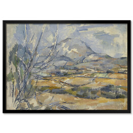 Plakat w ramie Paul Cezanne "Góra Świętej Wiktorii" - reprodukcja
