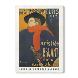 Henri de Toulouse-Lautrec "Ambasador" - reprodukcja z napisem. Plakat z passe partout