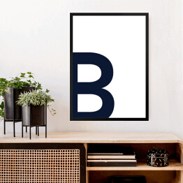 Obraz w ramie Litera B - alfabet
