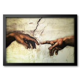 Obraz w ramie Michał Anioł "Hand Vatican Rome Mural"