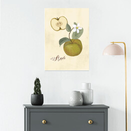 Plakat samoprzylepny Ilustracja - jabłko