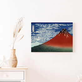 Obraz na płótnie Delikatny wiatr, bezchmurny poranek. Hokusai Katsushika. Reprodukcja