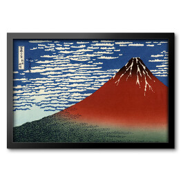 Obraz w ramie Delikatny wiatr, bezchmurny poranek. Hokusai Katsushika. Reprodukcja