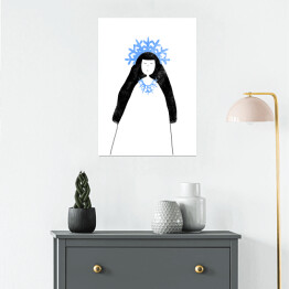 Plakat samoprzylepny Bajkowe grafiki - Królowa Śniegu