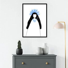 Plakat w ramie Bajkowe grafiki - Królowa Śniegu