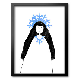 Obraz w ramie Bajkowe grafiki - Królowa Śniegu