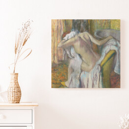 Obraz na płótnie Edgar Degas "Kobieta po kąpieli" - reprodukcja