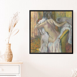 Obraz w ramie Edgar Degas "Kobieta po kąpieli" - reprodukcja