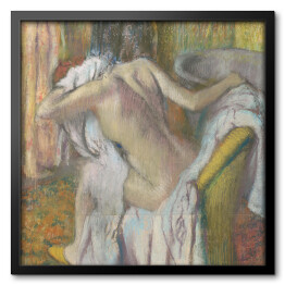Obraz w ramie Edgar Degas "Kobieta po kąpieli" - reprodukcja