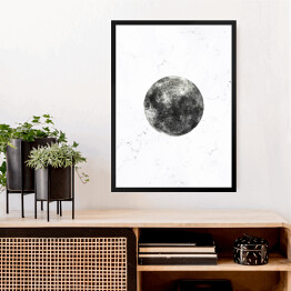 Obraz w ramie Szare planety - Księżyc