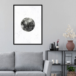 Plakat w ramie Szare planety - Księżyc