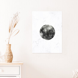 Plakat samoprzylepny Szare planety - Księżyc